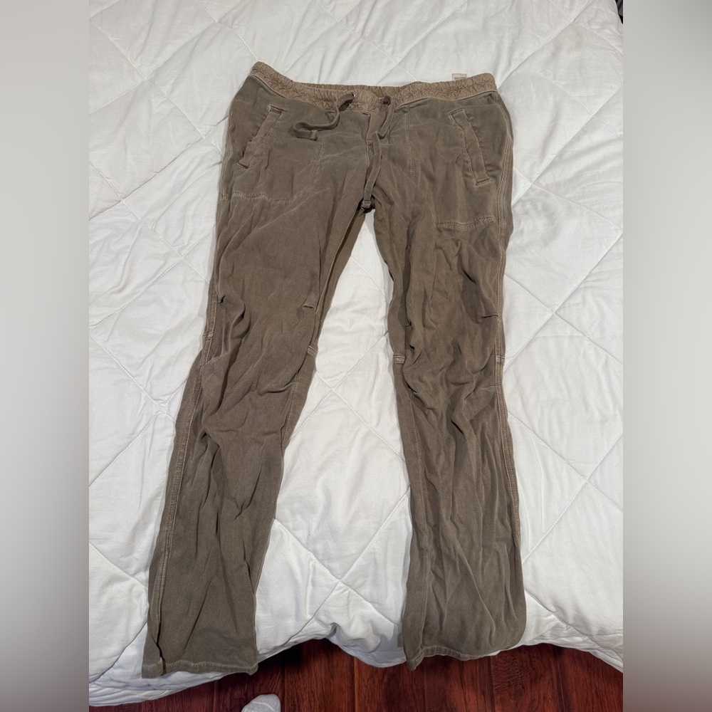 James Perse Womens Sz L Brown Cargo Pants